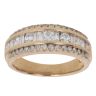 18ct Yellow Gold 1.00ct Brilliant and Baguette Cut Diamond Fancy Ring