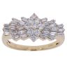 18ct Yellow Gold 1.00ct Diamond Cluster Ring