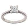 Platinum 0.74ct Princess Cut Diamond Solitaire Ring