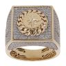 14ct Yellow Gold Monaco NO6/W Cubic Zirconia Signet Ring