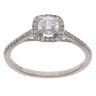 9ct White Gold 0.70ct Brilliant Cut Lab Grown Diamond Cluster Ring