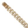 9ct Yellow Gold Fancy Line Bracelet 8"