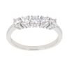 Silver Cubic Zirconia Half Eternity Ring by Icesia