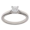 Platinum 0.50ct Princess Cut Diamond Solitaire Ring