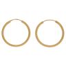22ct Yellow Gold Dot Grain Hoop Earrings