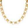 Silver Gold Plated Patterned And Plain Belcher Chain 24"