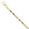 18ct Yellow Gold Double Curb and Bar Bracelet 7.5"