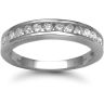 9ct White Gold 0.50ct Channel Set Half Eternity Ring