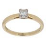 18ct Yellow Gold 0.25ct Princess Cut Diamond Solitaire Ring