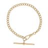 9ct Yellow Gold Albert T-Bar Bracelet 7"