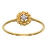 22ct Yellow Gold Cubic Zirconia Granular Ring