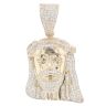 9ct Yellow Gold Cubic Zirconia Jesus Pendant