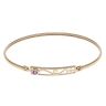 9ct Yellow Gold Amethyst Rennie Mac Bangle