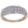 9ct Yellow Gold Cubic Zirconia Cluster Ring