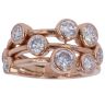 18ct Rose Gold 1.70ct Brilliant Cut Lab Grown Diamond Fancy Ring