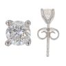 18ct White Gold 0.60ct Brilliant Cut Diamond Solitaire Stud Earrings