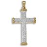 9ct Yellow Gold 0.10ct Diamond Cross