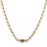 14ct Yellow Gold Monaco Classic Alternate Flex Lock Curb Chain 18"