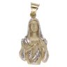 14ct Yellow and White Gold Our Lady Pendant