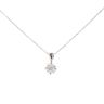 18ct White Gold Diamond Pendant And Chain  18"
