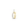 22ct Yellow Gold Initial G Cubic Zirconia Pendant