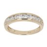 14ct Yellow Gold Cubic Zirconia Half Eternity Ring
