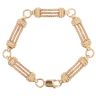 9ct Yellow Gold Pillar Loop Bracelet 8"