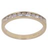 18ct Yellow Gold 0.50ct Brilliant Cut Diamond Half Eternity Ring
