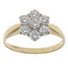 18ct Yellow Gold 1.00ct Brilliant Cut Diamond Cluster Ring
