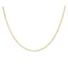 Gold Plated Silver Curb Chain 18"