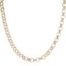 9ct Yellow Gold Patterned and Plain Belcher Chain 24"