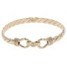 9ct Yellow Gold Twist Hinged Bangle