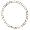 9ct Yellow Gold Square Curb Chain 7.5"