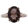 9ct Yellow Gold Smoky Quartz Ring
