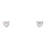 9ct Yellow Gold Cubic Zirconia Heart Stud Earrings