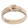 9ct Yellow Gold Patterned Buckle Ring