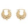 Silver Gold Plated Gypsy Creole Earrings
