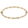 18ct Yellow Gold Twist Hinged Bangle