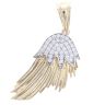 9ct Yellow Gold Cubic Zirconia Eagle Wing Pendant