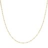 Gold Plated Silver Diamond Cut Bead Chain 18"