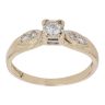 9ct Yellow Gold 0.20ct Brilliant Cut Diamond Solitaire Ring