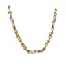 14ct Yellow And White Gold Fancy Twist Chain 26"