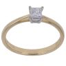 18ct Yellow Gold 0.25ct Princess Cut Diamond Solitaire Ring