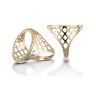 9ct Yellow Gold Half Sovereign Basket Ring Mount