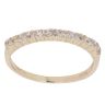 14ct Yellow Gold Cubic Zirconia Half Eternity Ring