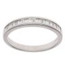 18ct Yellow Gold 0.25ct Baguette Cut Diamond Half Eternity Ring