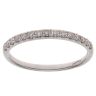 9ct White Gold 0.25ct Brilliant Cut Diamond Half Eternity Ring
