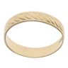 18ct Yellow Gold Patterned Wedding Band 4mm