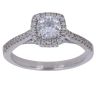 9ct White Gold 0.70ct Brilliant Cut Lab Grown Cluster Ring