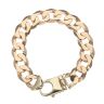 9ct Yellow Gold Curb Bracelet 8"